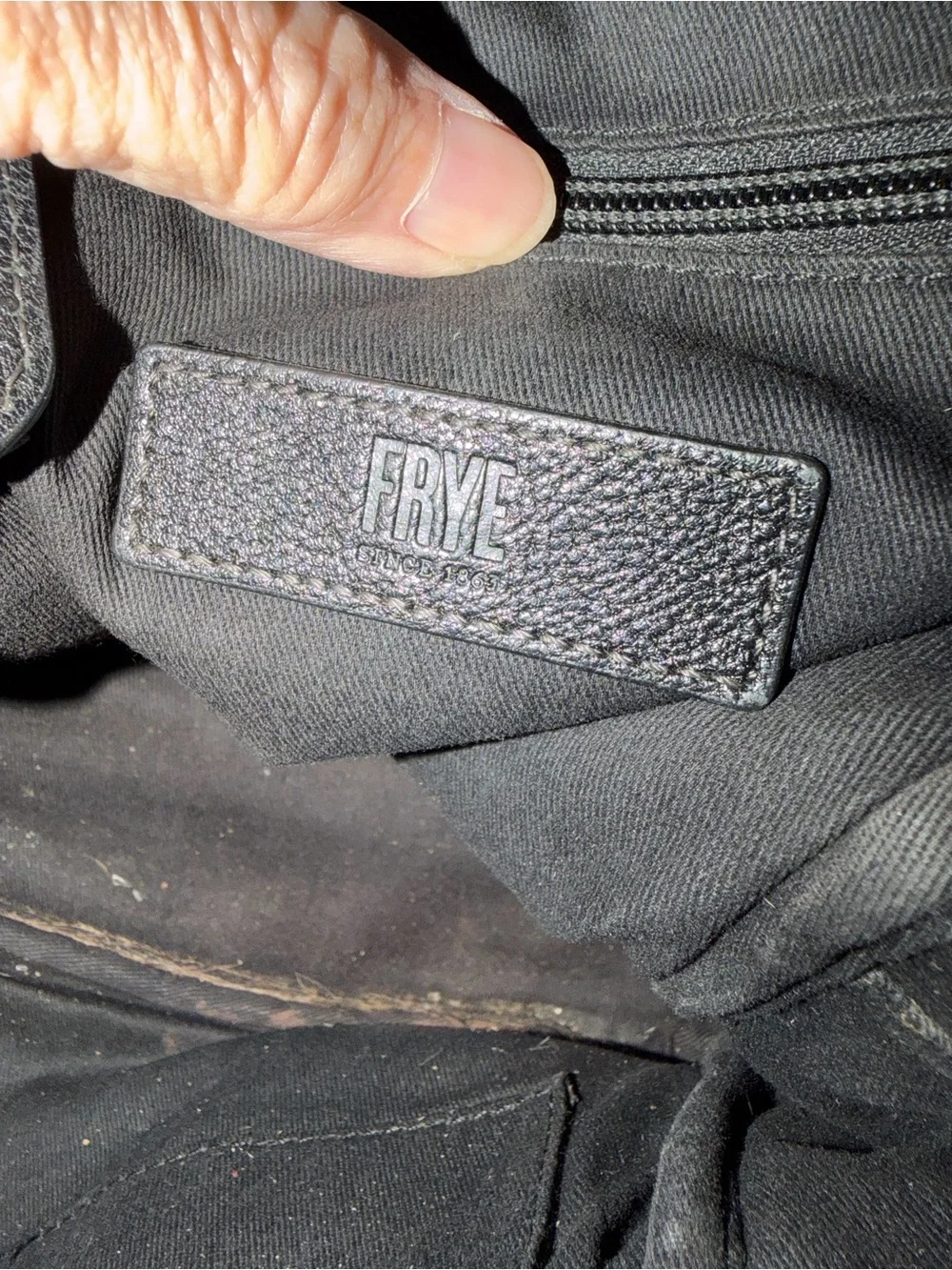 Frye Black Pebbled Leather Mini Backpack